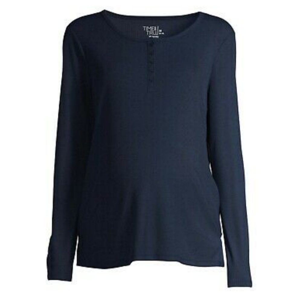 3/$25‎ Time And Tru Maternity Shirt Ribbed Top - Picture 3 of 7